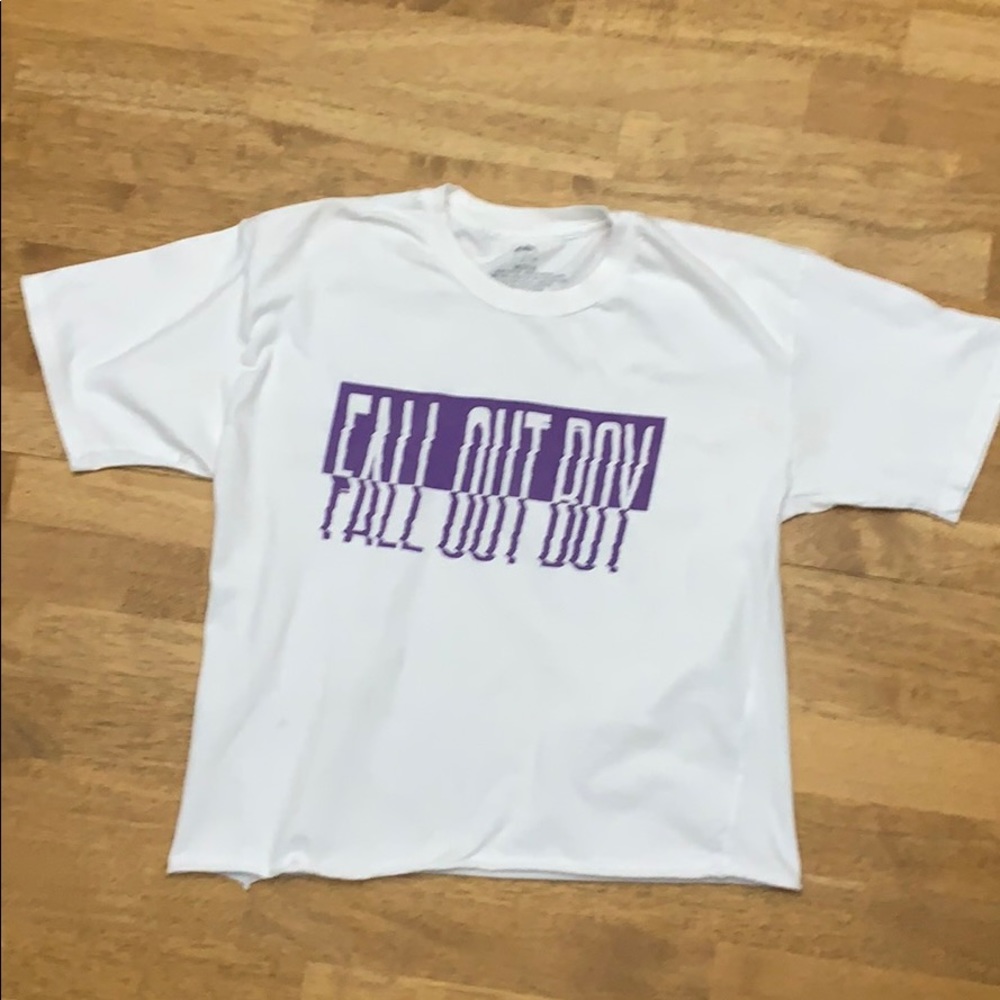 Fallout Boy Cut Off Tee Shirt Women’s Medium